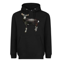Black Alpine Goat Heavyweight Hoodie - LillyAllenDesigns