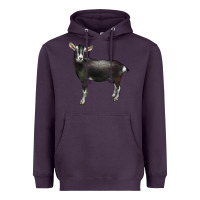 Plum Alpine Goat Heavyweight Hoodie - LillyAllenDesigns