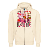 Love You Latte Valentine Cupid Zipper Hoodie | Teevron