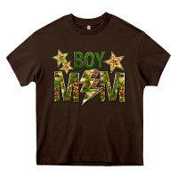 Chocolate Brown Boy Mom Heavy Core Tee - BundleAndBundleShop