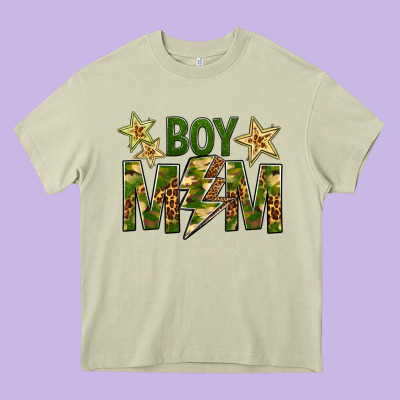 Boy Mom Heavy Core Tee Designed By Bundleandbundleshop