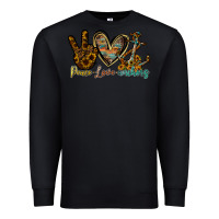 Black peace love anchors Premium Sweatshirt - RacoonDesign