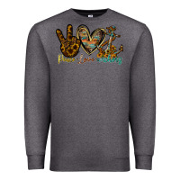 Charcoal Heather peace love anchors Premium Sweatshirt - RacoonDesign
