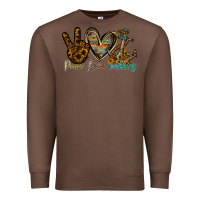 Chestnut peace love anchors Premium Sweatshirt - RacoonDesign