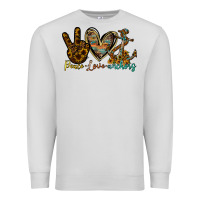 Dove Grey peace love anchors Premium Sweatshirt - RacoonDesign