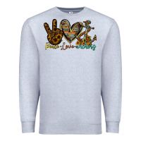 Heather Grey peace love anchors Premium Sweatshirt - RacoonDesign