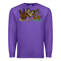 Purple peace love anchors Premium Sweatshirt - RacoonDesign