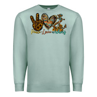 Seafoam peace love anchors Premium Sweatshirt - RacoonDesign