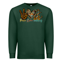 Sports Green peace love anchors Premium Sweatshirt - RacoonDesign