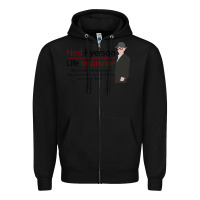 Black ned ryerson life insurance. groundhog day Zipper Hoodie - lanVoArt
