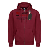 Burgundy ned ryerson life insurance. groundhog day Zipper Hoodie - lanVoArt