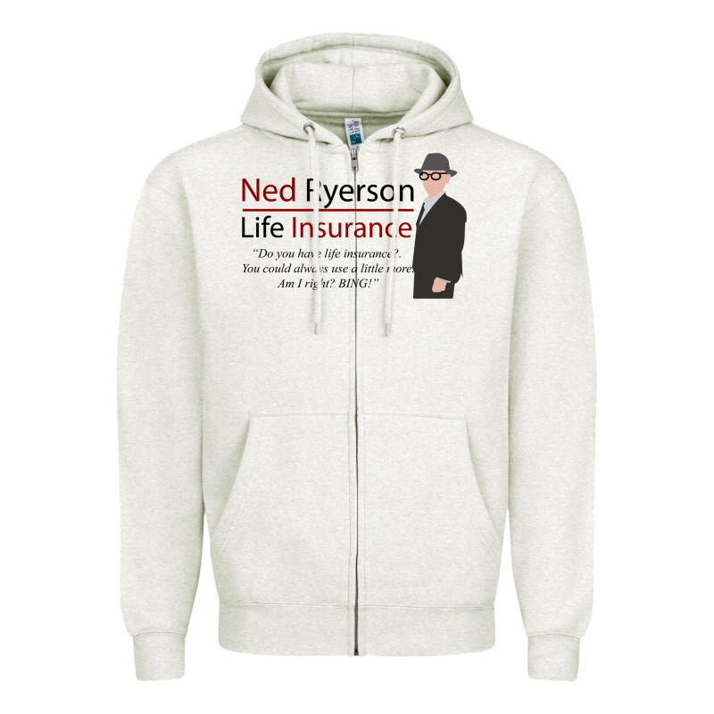 Ned Ryerson Life Insurance. Groundhog Day Zipper Hoodie by lanVoArt | Teevron
