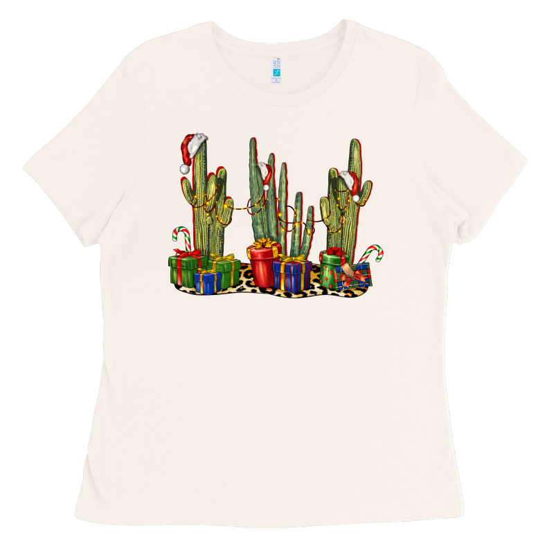 Christmas Cactus Ladies Tee by LillyAllenDesigns | Teevron