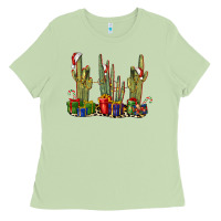 Matcha Christmas Cactus Ladies Tee - LillyAllenDesigns