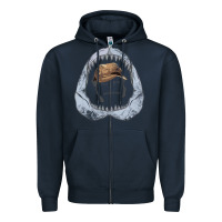 Navy here's to swimmin' with bow legged women. Zipper Hoodie - lanVoArt