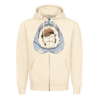 Sandshell here's to swimmin' with bow legged women. Zipper Hoodie - lanVoArt