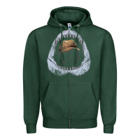 Sports Green here's to swimmin' with bow legged women. Zipper Hoodie - lanVoArt