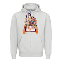 Dove Grey vice principals Zipper Hoodie - lanVoArt