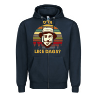 Navy vintage the snatch d'ya like dags shirt  perfect gift for you and frie Zipper Hoodie - lanVoArt