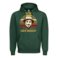 Sports Green vintage the snatch d'ya like dags shirt  perfect gift for you and frie Zipper Hoodie - lanVoArt