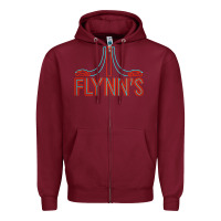 Burgundy flynns place   tron   1980s Zipper Hoodie - lanVoArt