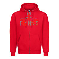 Red flynns place   tron   1980s Zipper Hoodie - lanVoArt