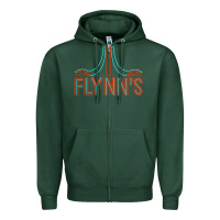 Sports Green flynns place   tron   1980s Zipper Hoodie - lanVoArt