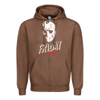 Chestnut friday the 13th friday i'm in love vintage style horror halloween t sh Zipper Hoodie - lanVoArt