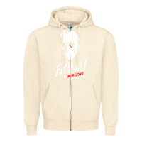 Sandshell friday the 13th friday i'm in love vintage style horror halloween t sh Zipper Hoodie - lanVoArt