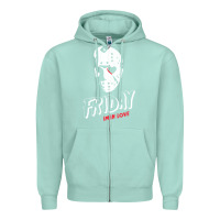 Seafoam friday the 13th friday i'm in love vintage style horror halloween t sh Zipper Hoodie - lanVoArt