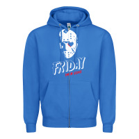True Royal friday the 13th friday i'm in love vintage style horror halloween t sh Zipper Hoodie - lanVoArt