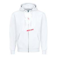White friday the 13th friday i'm in love vintage style horror halloween t sh Zipper Hoodie - lanVoArt