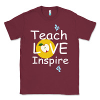 Burgundy teach love inspire Classic Tee - Bettercallsaul