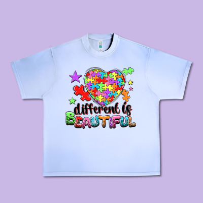 Different Is Beautiful Urban Heavy Tee Designed By Nancycooperartshop