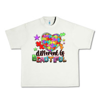Pistachio Different is beautiful Urban Heavy Tee - NancyCooperArtShop
