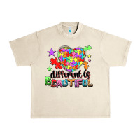 Sandshell Different is beautiful Urban Heavy Tee - NancyCooperArtShop