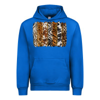 Cobalt western animal patterns brushstoke Urban Hoodie - BarkalooDesign