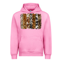 Fuchsia Pink western animal patterns brushstoke Urban Hoodie - BarkalooDesign