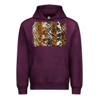 Mauve Wine western animal patterns brushstoke Urban Hoodie - BarkalooDesign