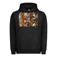 Pigment Black western animal patterns brushstoke Urban Hoodie - BarkalooDesign