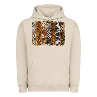 Pigment French Oak western animal patterns brushstoke Urban Hoodie - BarkalooDesign