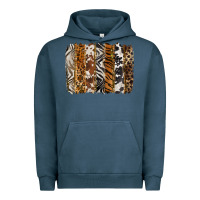 Pigment Midnight Navy western animal patterns brushstoke Urban Hoodie - BarkalooDesign