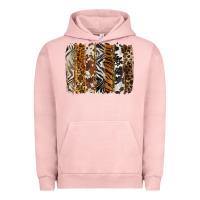 Pigment Salmon western animal patterns brushstoke Urban Hoodie - BarkalooDesign