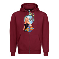 Burgundy not of this earth girls are easy mixup Zipper Hoodie - lanVoArt