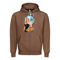 Chestnut not of this earth girls are easy mixup Zipper Hoodie - lanVoArt