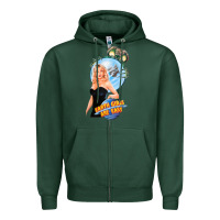 Sports Green not of this earth girls are easy mixup Zipper Hoodie - lanVoArt