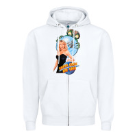White not of this earth girls are easy mixup Zipper Hoodie - lanVoArt