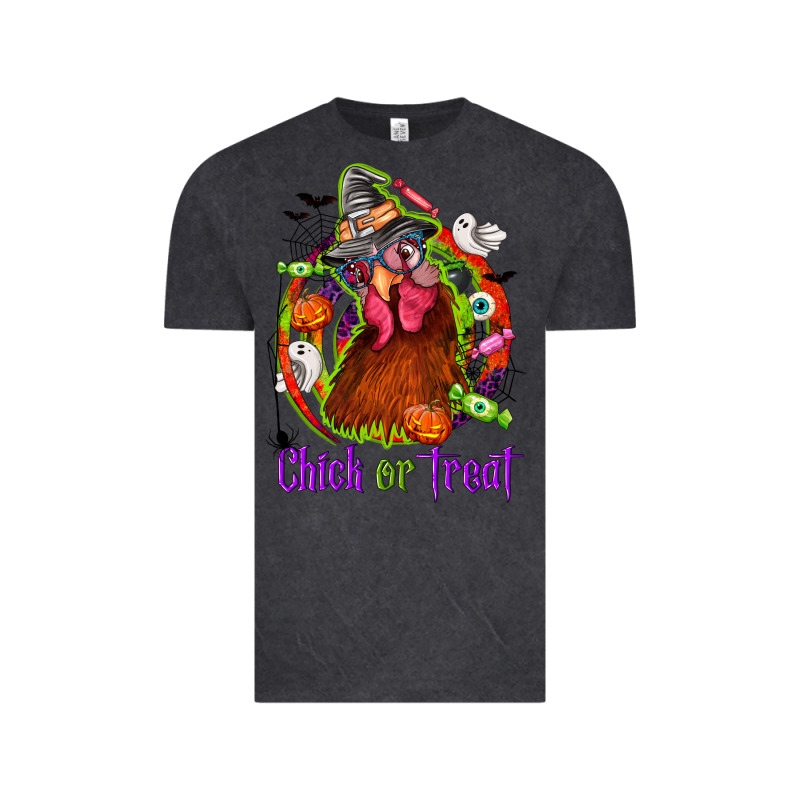 Chick Or Treat Halloween Vintage Tee by NancyCooperArtShop | Teevron