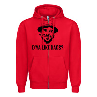 Red snatch   d'ya like dags. Zipper Hoodie - lanVoArt