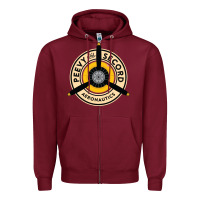 Burgundy peevy and secord Zipper Hoodie - lanVoArt